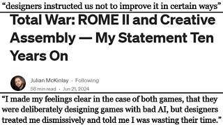 Total War’s AI is DELIBERATELY BAD - Rome 2 Developer Revelations