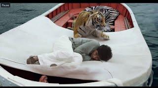 Pi Vs Tiger | Pi attacked by Tiger | Life Of pi (2012) Movie CLIP HD