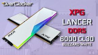 XPG Lancer DDR5 6000 CL30 - Affordable, Overclockable &  Brilliant in Blizzard White