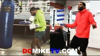 ANTHONY PETERSON TRAINING HARD FOR LUIS FLOREZ ON ERROL SPENCE VS LAMONT PETERSON UNDERCARD