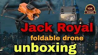 JACK ROYAL foldable drone unboxing |how to fly| full video|explain in hindi