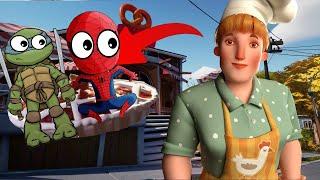 Привет сосед 2! ЗЛАЯ ПОВАРИХА! Прохождение hello neighbor   СПАЙДЕР И НИНДЗЯГО!