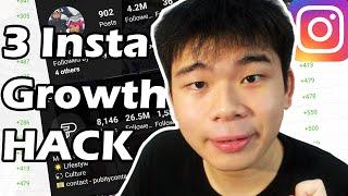 3 INSTAGRAM GROWTH HACK IN 3 MINUTES (2021)