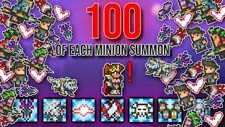 Terraria | Spawning 100 of Every Minion | Hardmode Hacks (1/2)