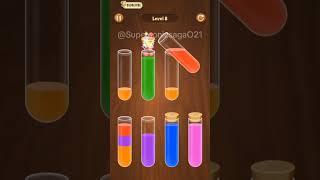 Color water sort level 8 #puzzle #games #gameplay #bestandroidgames #colorwatersort #colorwatergame