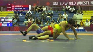 1/4 GR - 87 kg: A. SALIDINOV (KGZ) v. H. FOROUZANDEH  (IRI)