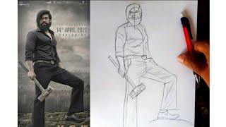 KGF 2 Drawing // Yash KGF Drawing // KGF 2 Yash