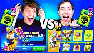 PRO PASS OPENING BATTLE!  80x NEUER BRAWLER + PRO COLT SKIN!  Brawl Stars deutsch