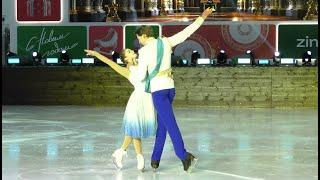 So much passion! Yulia Lipnitskaya and Dmitry Mikhailov at the VDNKH outdoor skating rink