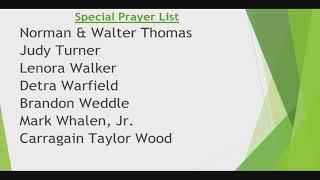 Green Castle Baptist Church - 11AM Worship Service - December 29, 2024