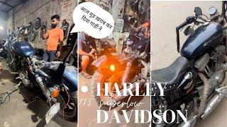 Harley Davidson 883 super low | battery dead starting problem | MOTO yard