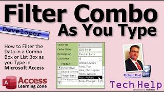 How to Filter the Data in a Combo Box or List Box as you Type in Microsoft Access