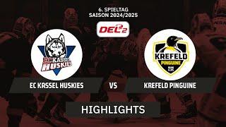 DEL2: EC Kassel Huskies vs. Krefeld Pinguine | Highlights - 6.Spieltag | SDTV Eishockey