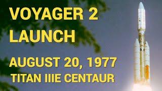 Voyager 2 Launch - Multiple Cameras, AI upscale, 60 fps, August 20, 1977, NASA