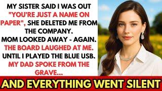 My Sister Kicked Me Out of the FAMILY BUSINESS SHARE MEETING — The BLUE USB Made Everyone Freeze.