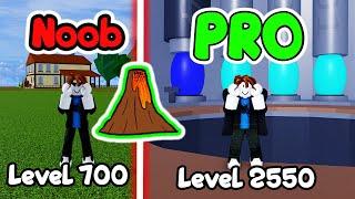 Blox Fruits Noob to Pro BUT, with AWAKENED Magma Fruit! Level 1 To MAX Level! - Part 2