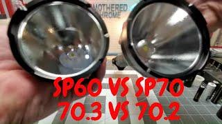 SOFIRN SP60 VS SP70 OUTDOOR BEAM SHOTS PLUS ISSUE WITH SP60.