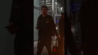 Liverpool FC arrive in Leipzig 