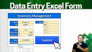 How to Easily Create an Data Entry Form in Excel | No VBA