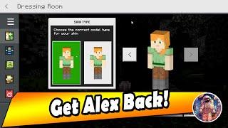 Alex Returns! How to Get Alex Back in Minecraft Bedrock!