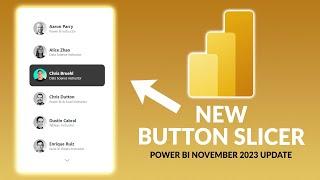 NEW POWER BI FEATURE! Updated Button Slicer Step-By-Step Demo