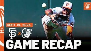 Giants vs. Orioles Game Recap (9/19/24) | MLB Highlights | Baltimore Orioles