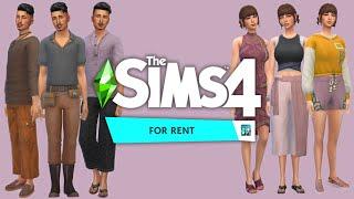 Create-A-Sim LookBook // The Sims 4 For Rent CAS