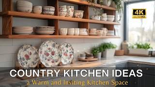 Transform Your Kitchen with Cozy Country Style Ideas for a Warm and Inviting Space!