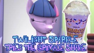 Twilight Sparkle Tries the Grimace Shake