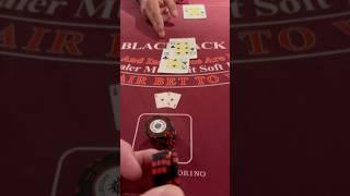$3000 double for LESS!! #blackjack #casino #gambling