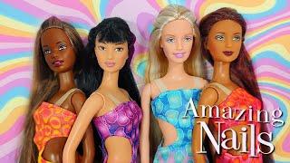 AMAZING NAILS 2001: BARBIE, CHRISTIE, LEA & KAYLA!!! - UNBOXING/REVIEW