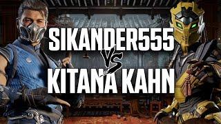 SIKANDER555 (Sub-Zero) Vs RFT | KITANA KAHN (Cyrax) : Kombat League - Mortal Kombat 1