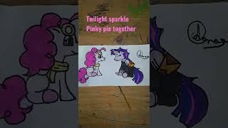 my Little pony|Twilight sparkle and Pinky pie#brushpen #itmearna#mylittleponies #newdrawingvideo#mlp