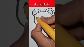 How to draw a Simple Teddy  Easily #drawing #ayusharts #art #shorts #viralshorts #trendingshorts