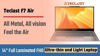 Teclast F7 Air Ultra Thin Laptop | 8GB LPDDR4 256GB SSD Intel N4120 | OneTech Gadgets