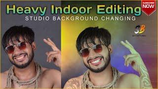 Heavy Indoor Editing II Studio Background Changing II photoshop cc