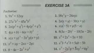 CLASS 9TH CHAPTER 3 EXERCISE 3A QUESTION (12,13) - FACTORISATION  #theastutetutelage #class9