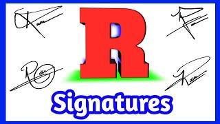  R signature style | R letter signature style | Signature style of my name