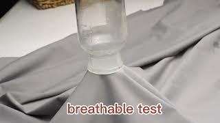 nylon spandex fabric breathable and wicking test