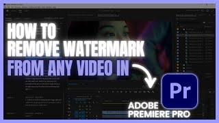 How To Remove Watermark From a Video in Adobe Premiere Pro (2024)