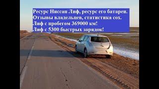 Ресурс Ниссан Лиф, ресурс батареи. Отзывы владельцев: пробег, возраст, сох. Лиф с пробегом 369000 км