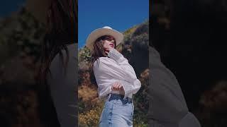 HOT Fashion Model in Country girl STYLE | HIGH Boots | FRINGE Skirt️  #shorts #model #fashion