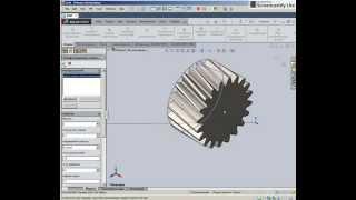 Построение зубчатого колеса в SOLIDWORKS