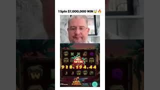 $7M One Spin WTF..#slots #casino #bigwin #barrelbonanza #viral #gambling #slots #shorts h#short