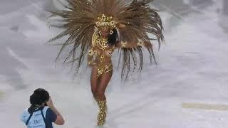  2023 Unidos da Ponte, Maya Chason, Musas Carnaval Rio Janeiro Samba Brazil 4K stage to a short.