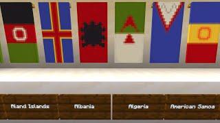 Minecraft: All World and Country Flags | 264 Flags