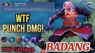 Gameplay Badang Buff | WTF Punch Damage! [ Top Global Badang ] ZUNOLEGEND1 - Mobile Legends