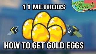 11 methods on how to get gold eggs | bee swarm simulator roblox