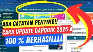 Cara Update Dapodik 2025 A | Mudah - Terbaru !!