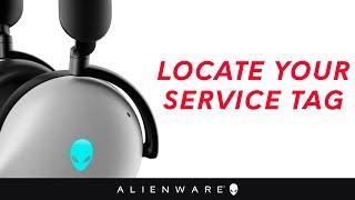 How to locate your Service Tag on your Alienware computers or monitors